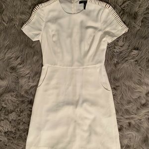 BCBGMAXARIA Women’s Winter White Short Dress